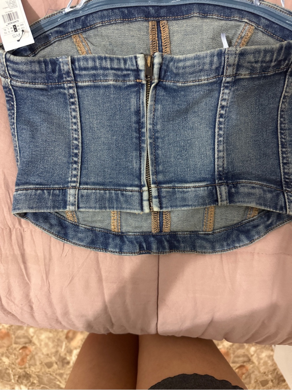 Garage denim tube top - Picture 2 of 2